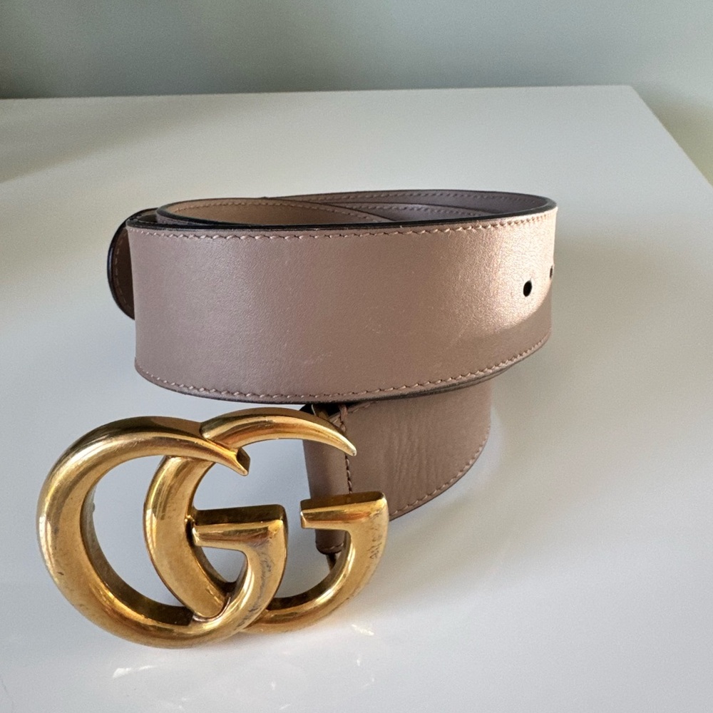 Taupe Gucci Belt